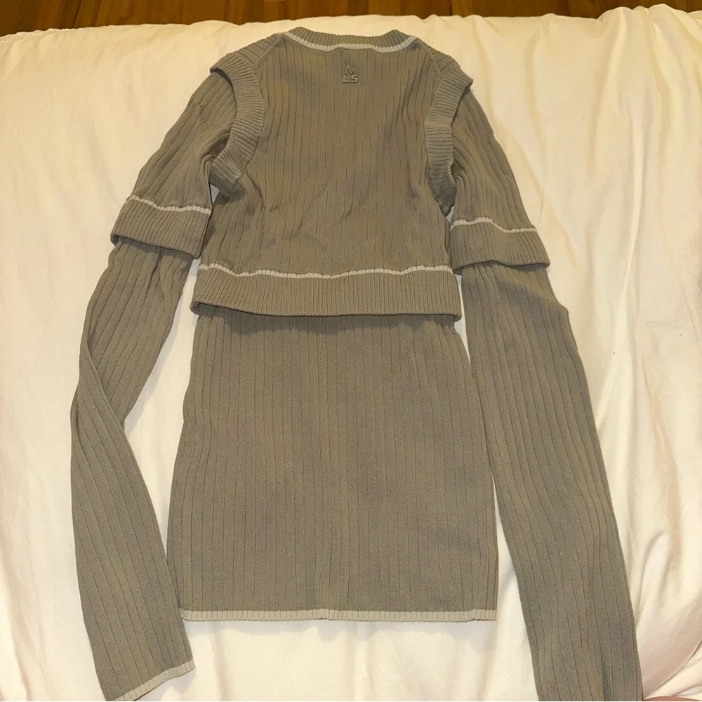 Green Ribbed transformable Top - Picture 5 of 6